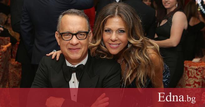 Известният актьор Том Ханкс и неговата съпруга Рита Уилсън първите