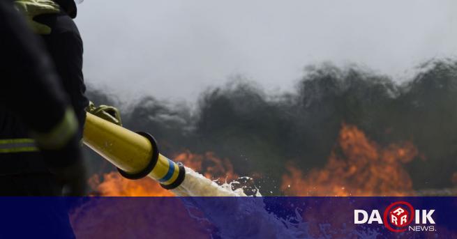 Massive Fire Engulfs Karnobat – Firefighters Battle to Contain Blaze Near Roma Neighborhood