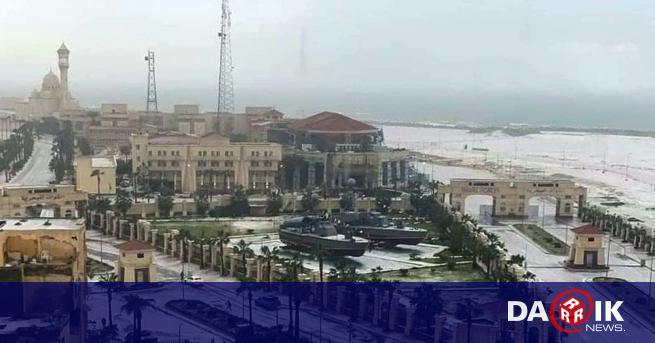 Египетският средиземноморски град Александрия беше изненадан от снеговалеж Снимки и