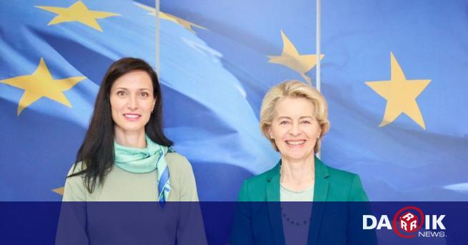 Deputy Prime Minister Maria Gabriel Holds Meeting with European Commission President Ursula von der Leyen in Brussels