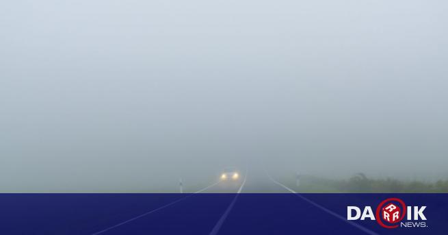 За мъгла на автомагистрала Струма в района на Струмяни и