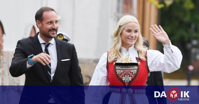 Настоящият престолонаследник на Норвегия принц Хаакон и съпугата му принцеса