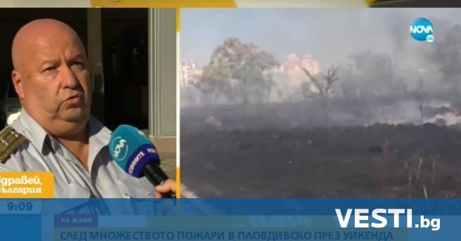 торо напрегнато денонощие за пожарникарите в Пловдивско Огнеборците не успяват да