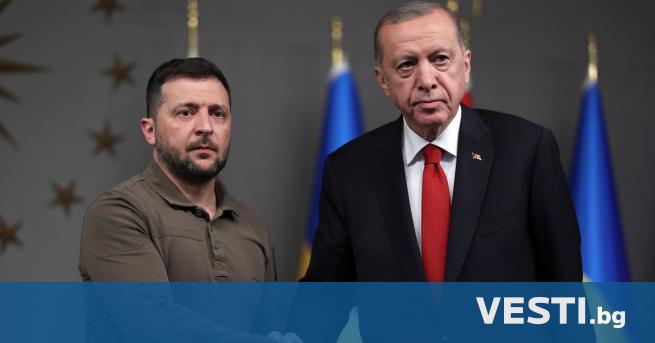 Президентът на Турция Реджеп Ердоган обсъди с украинския си колега