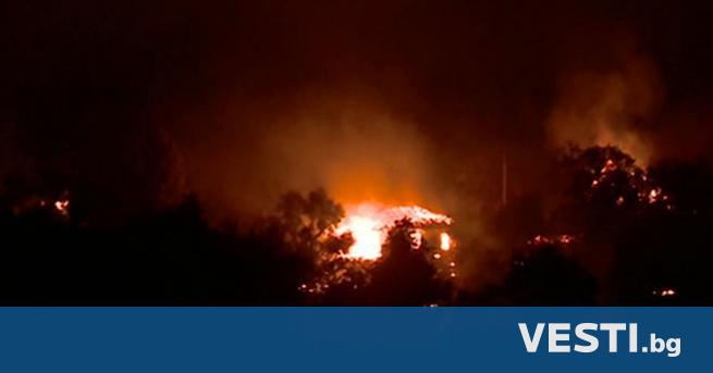 О громен пожар бушува в кюстендилското Долно село Изпепелени са