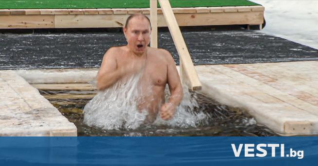 class=first-letter-big>Р уският президент Владимир Путин се потопи в ледена вода