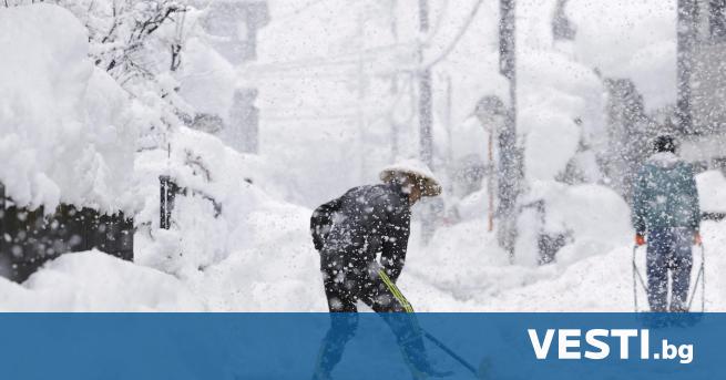 Обилен снеговалеж причини смъртта на 17 души в Япония, над
