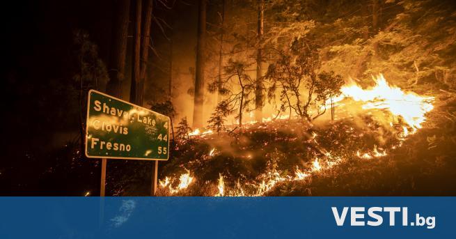 евиждани горски пожари бушуват в американските щати Орегон, Калифорния и