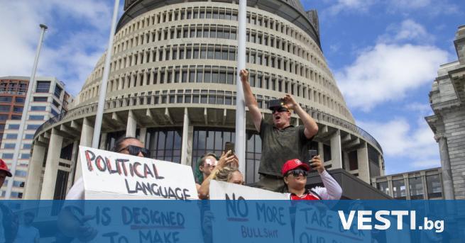 Броят на протестиращите пред парламента на Нова Зеландия в петък