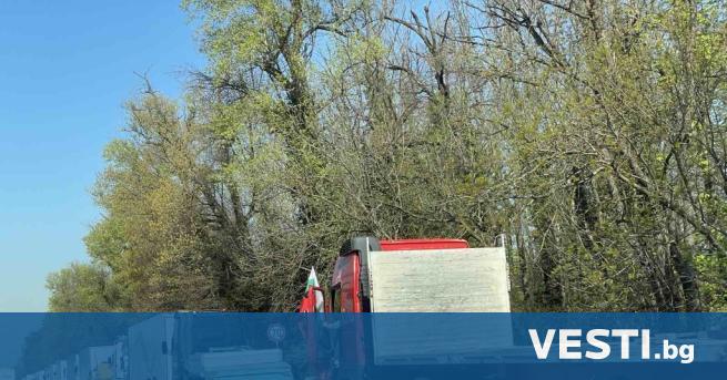 Колона от тежкотоварни автомобили влезе в София и се отправи