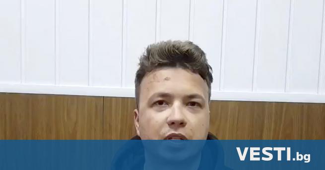 Б еларуският блогър Роман Протасевич задържан миналия месец след като