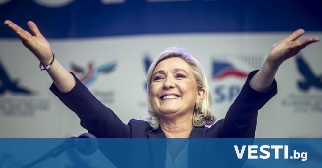 Партията на френската крайнодясна кандидатка за президентския пост Марин Льо