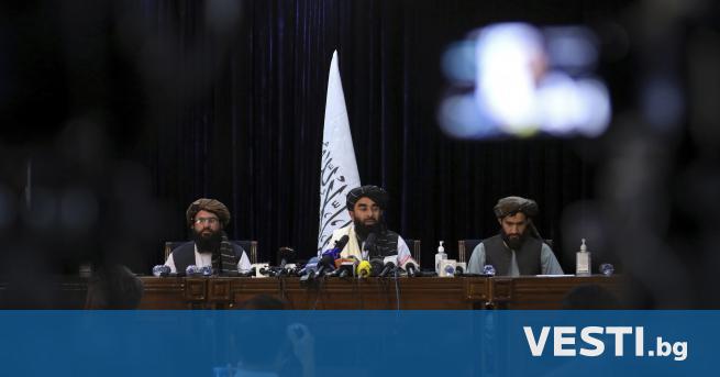 П ървата пресконференция на талибаните в Кабул, откакто установиха контрол