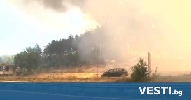 Голям пожар пламна в гориста местност в Казанлък във вторник,