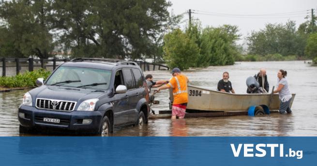 Н аводнението в части от австралийския щат Нов Южен Уелс