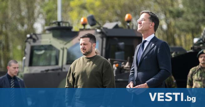 Украинският президент Володимир Зеленски бе приет от нидерландския крал Вилем
