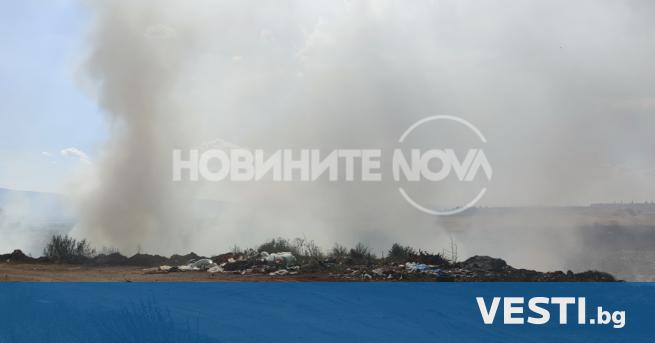 П ожар горя край Кремиковци Пламна незаконно сметище в столичния