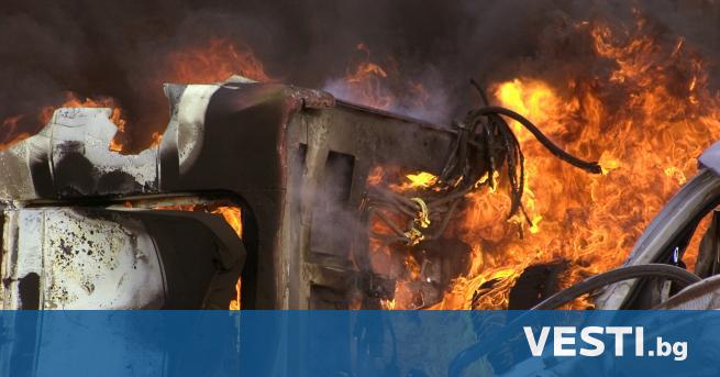 Т ежка катастрофа в силистренското село Овен Шофьор изгоря в